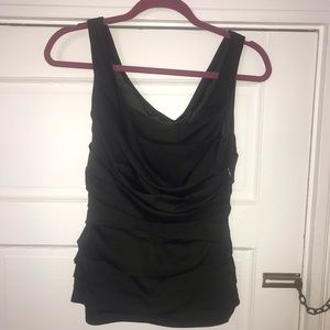 Ruched dressy tank